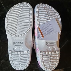 Classic Beach Dye Clog in White/Multi